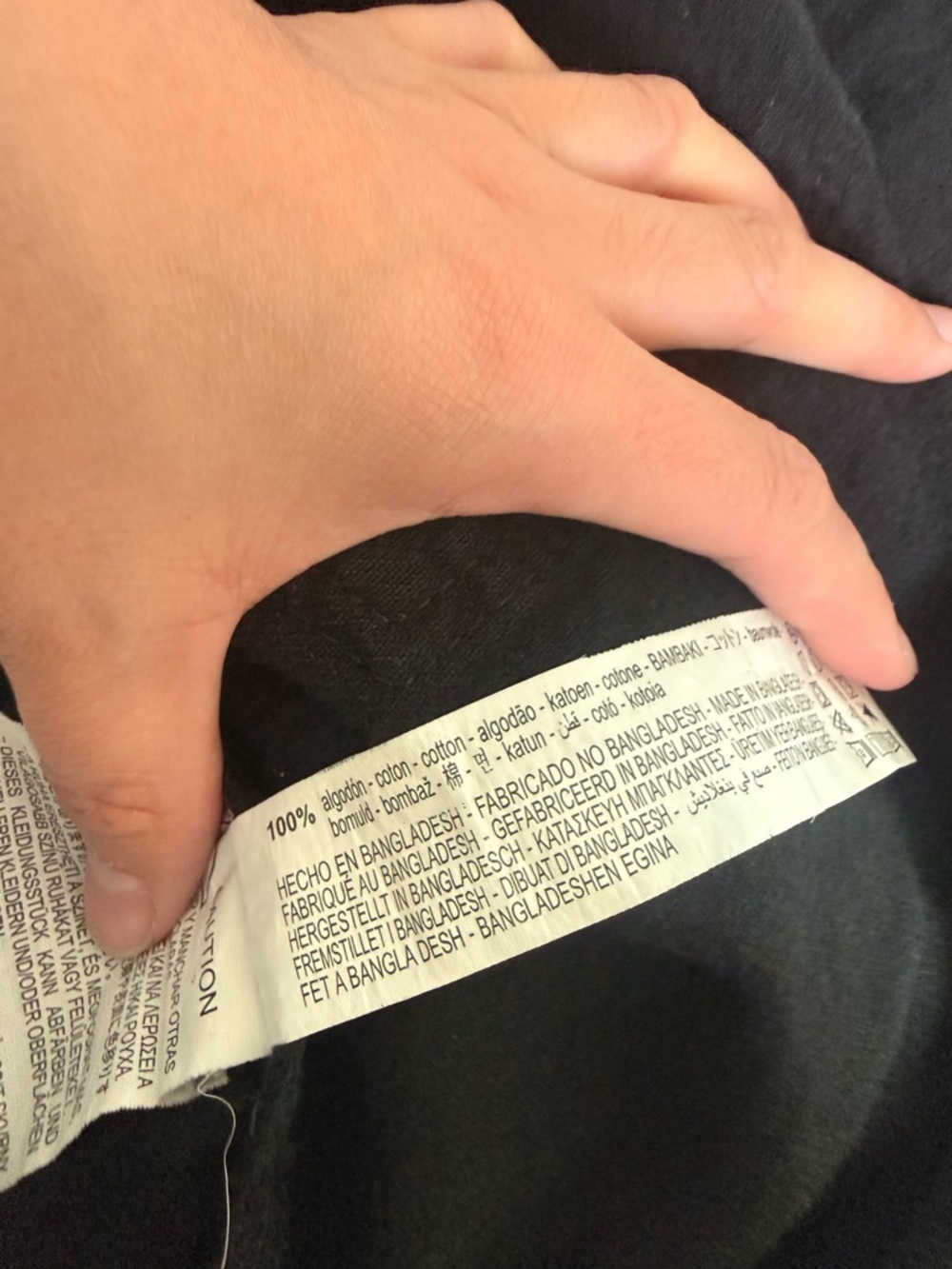 Zara Black Denim Button-Up - Picture 3 of 4
